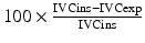 
$$ 100\times \frac{\mathrm{IVCins}-\mathrm{IVCexp}}{\mathrm{IVCins}} $$
