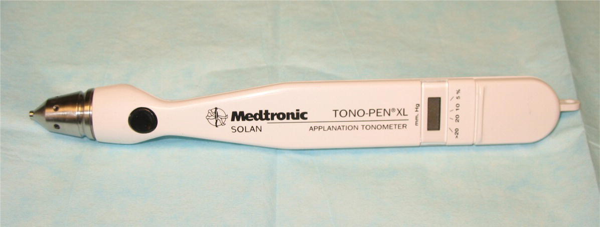 Photo depicts the Tono-Pen XL tonometer.